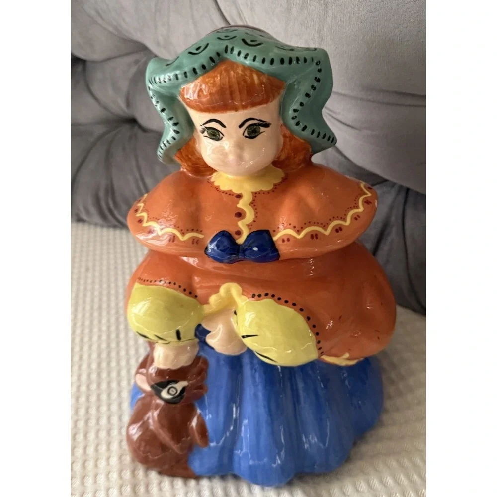Vintage Regal China Goldilocks Cookie Jar 5480 Rare Auburn Red Hair 1950s Signed